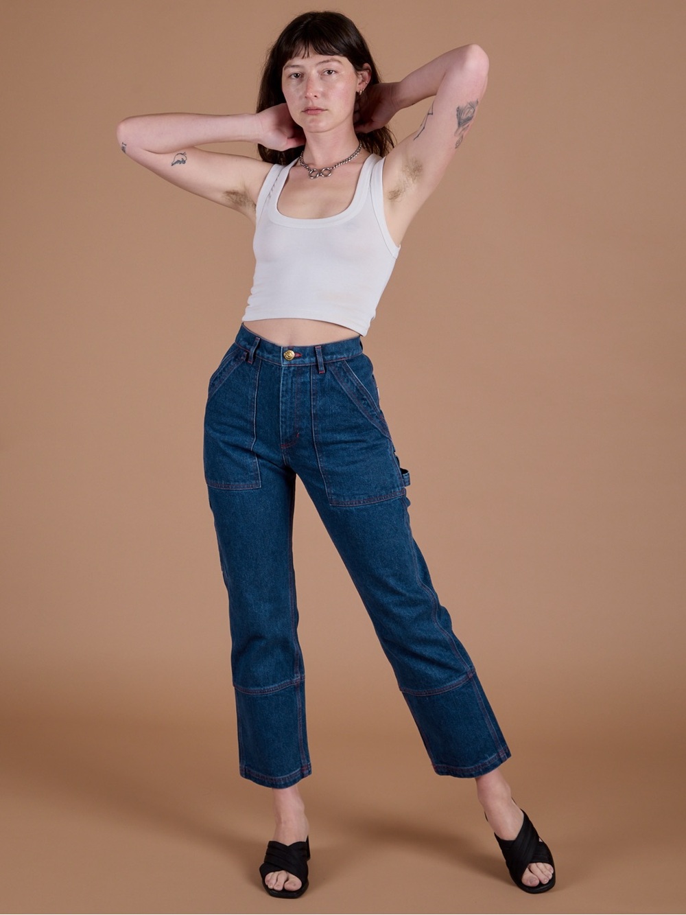 Big Bud Press Carpenter Jeans size S Small 100% Cotton 14.5 ounce denim
